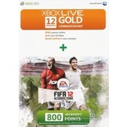 Xbox 360 live - Gold abonnement 12 maanden + 800 Microsoft points XBOX360 Game