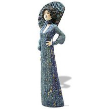 Gustav Klimt Emilie Flöge Jugendstil Beeld