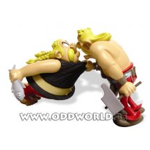 Asterix Ordralphabetix En Cetautomatix Resin Beeld