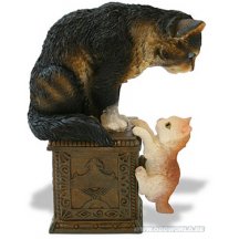 Henriette Ronner-knip Best Of Friends 1890 Statue
