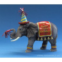Happy Birthday Elephant Figure Statue