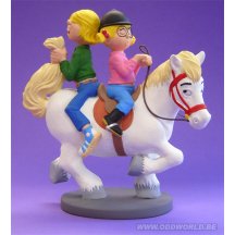 Jan, Jans En De Kinderen Catootje & Jeroen On Pony Statue