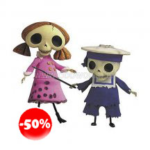 Corpse Bride Skeleton Boy And Girl Pvc Statue Box Set