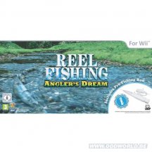 Reel fishing angler's dream + fishing rod Nintento Wii Game