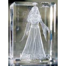 Lord Of The Rings Arwen Big 3d Crystal Glass Paperweight