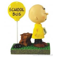 Peanuts Snoopy Charlie Brown Bus Stop Mini Beeld