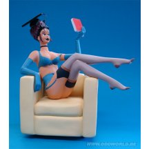 Pin-up And Design Student Sexy Beeld