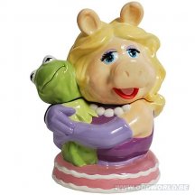The Muppet Show Miss Piggy Knuffelt Kermit Grote Retro Koekjes Doos Pot